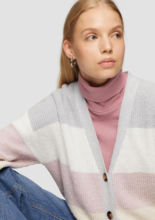 Produktbild s.Oliver Strickjacke Flauschige Oversize-Strickjacke (S)