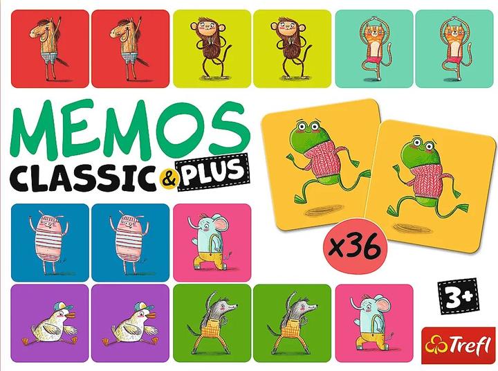 Produktbild Trefl Memos classic & plus Movement and sound game 02271 (Deutsch)