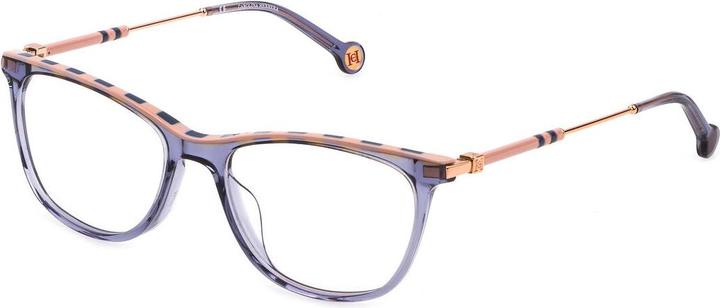 Image du produit Carolina Herrera Ladies Grey Rectangular Eyeglass Frames VHE878V04AL53 (aucune correction)
