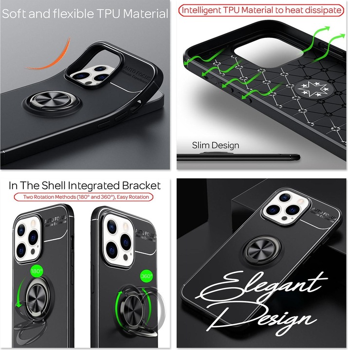 Actual product image Nalia Ring Silicone Cell Phone Case (Apple iPhone 13 Pro Max)