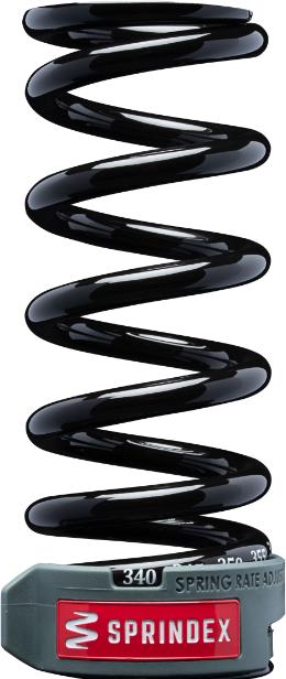 Actual product image Sprindex Trail/Enduro Lightweight shock spring, length 142mm/travel 65mmx340-380 lbs (142 mm, 65 mm)