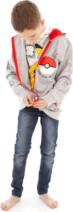Image du produit Pokémon Sweat à capuche zippé Garçons Gotta Catch Em All Pokeball (140)