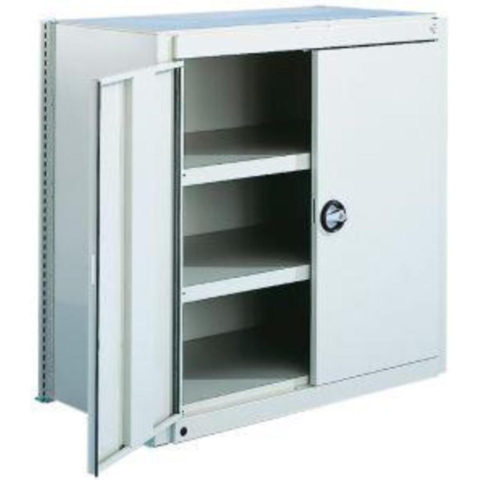 META Regalbau, Scaffale da cantina, Flügeltür 1/2 Meta CLIP H1000mm RAL7035