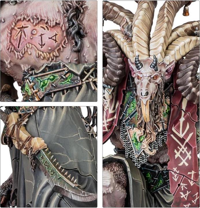 Actual product image Games Workshop Warhammer AoS - Skaven Vizzik Skour Prophet du Rat Cornu (Plastic)