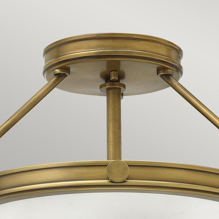 Actual product image Elstead Lighting Collier ceiling light E14 triple Heritage brass (E14)