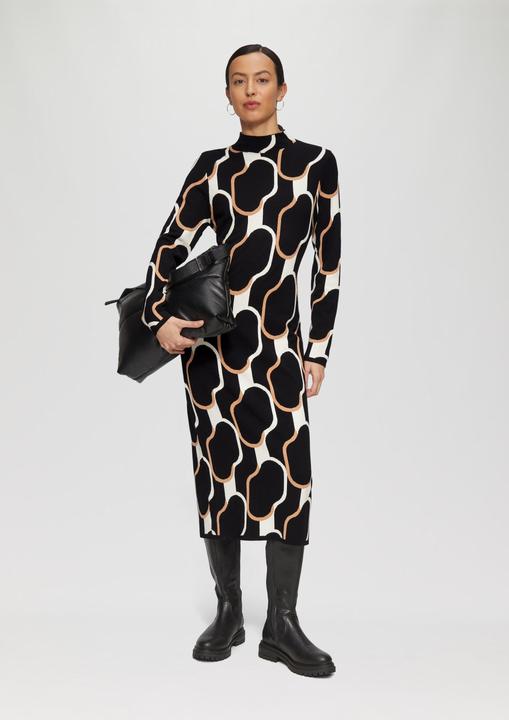 Produktbild S.Oliver Kleid Strick-Kleid mit Stehkragen (36)