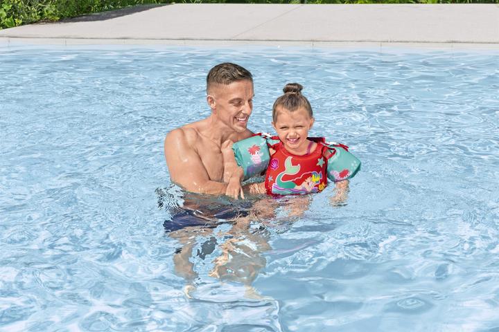 Productafbeelding Bestway Little Mermaid drijfhulpmiddel met textielhoes, 3-6 jaar (30-60 kg)