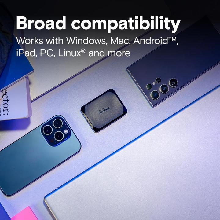 Actual product image Crucial X10 Portable SSD (2 TB)