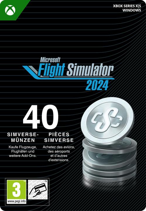 Actual product image Microsoft Xbox Flight Simulator 2024 - 40 Simverse Coins Download Code