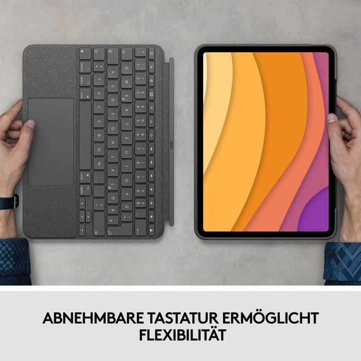 Productafbeelding Logitech Combo Touch (NL, iPad Air 2020 (4e generatie), iPad Air 2022 (5e gen))