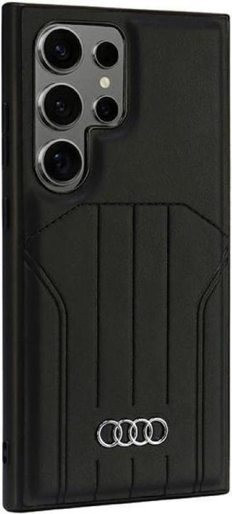 Actual product image Audi Synthetic Leather MagSafe S928 czarny/black hardcase AU-TPUPCMU-Q5/D1-BK (Samsung Galaxy S24 Ultra)