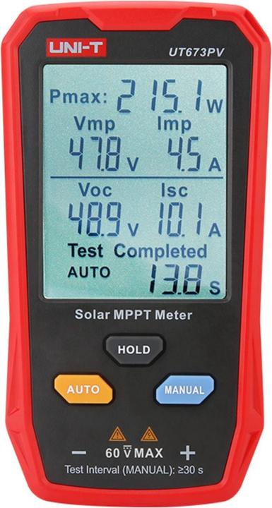 Uni-T Solar MPPT measuring device UT673PV