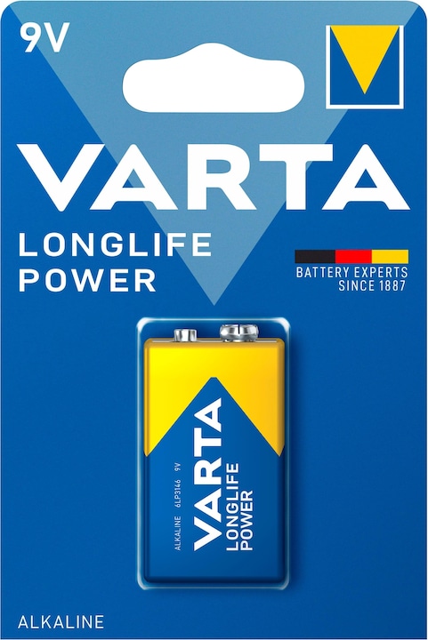 Produktbild Varta LONGLIFE Power (1 Stk., 9V Block, 580 mAh)