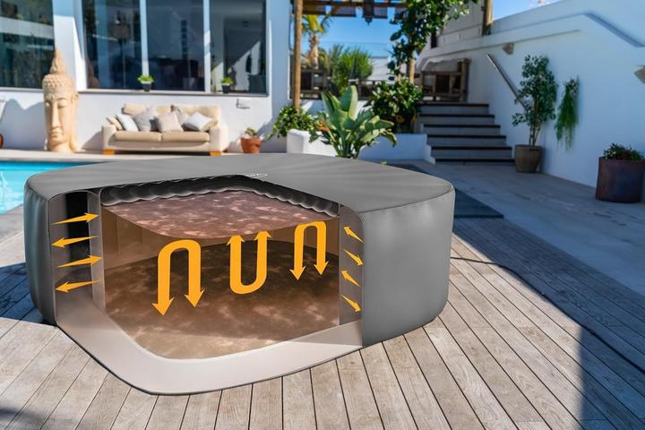 Actual product image Bestway Lay-Z-Spa Thermal CoverSquare 201x201x80