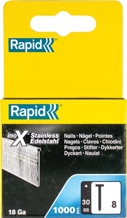 Produktbild Rapid Typ 8 Nägel 30 mm Edelstahl