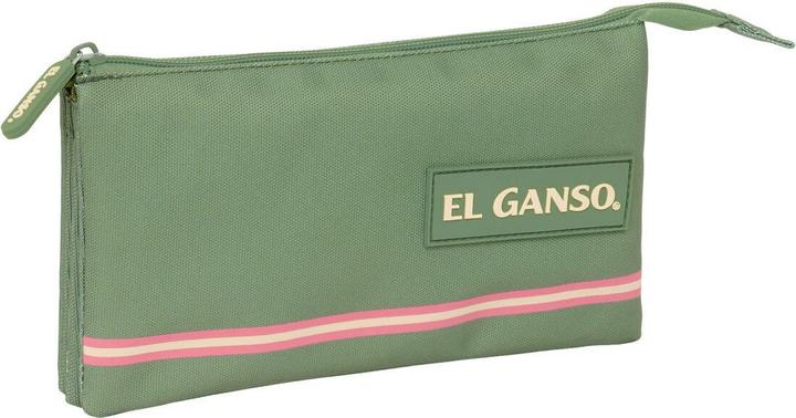 El Ganso Dreifaches Mehrzweck-Etui grün 22 x 12 x 3 cm