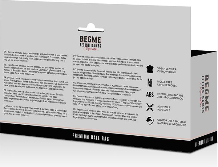 Produktbild Begme Black Edition Ball Gag Vegan Leather