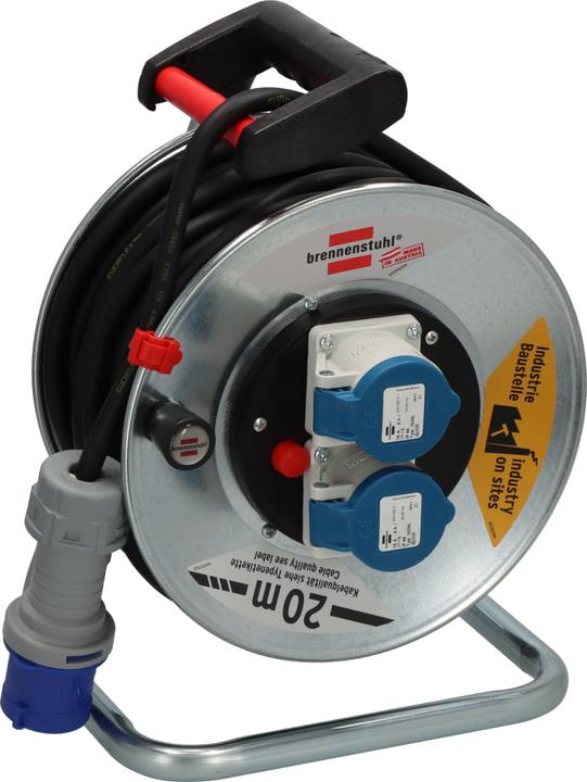 Brennenstuhl Kabeltrommel Garant SK 240, 2x CEE-contactdozen 230V/16A, CEE-stekker 230V/16A, kabel 20m H07RN-F (20 m, 2.50 mm²)