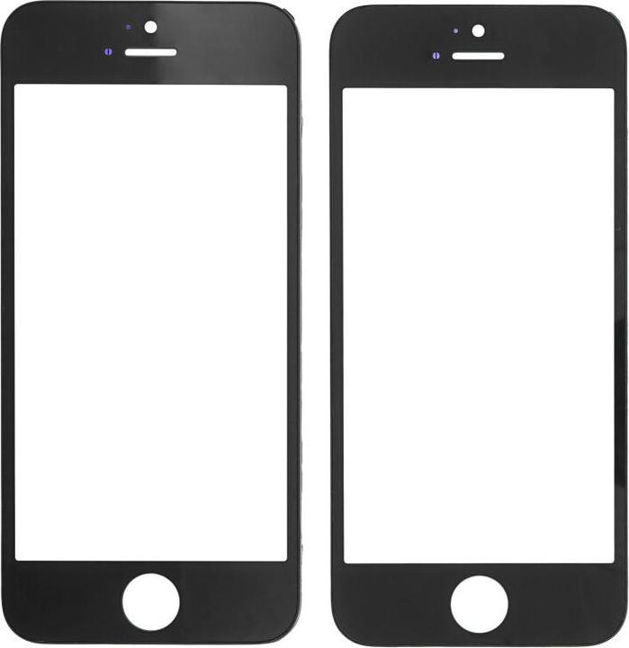 Actual product image OEM Display glass + frame for iPhone 5 / 5s black (Display, iphone 5, iPhone 5S)