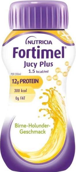 Actual product image Fortimel Jucy Plus Pear Elderberry