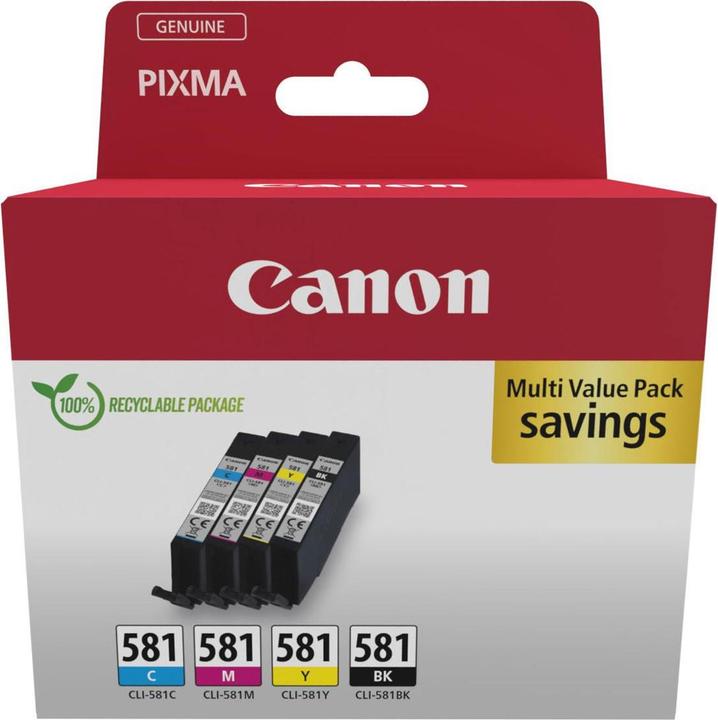 Image du produit Canon CLI-581 Multipack (M, C, Y, CF)