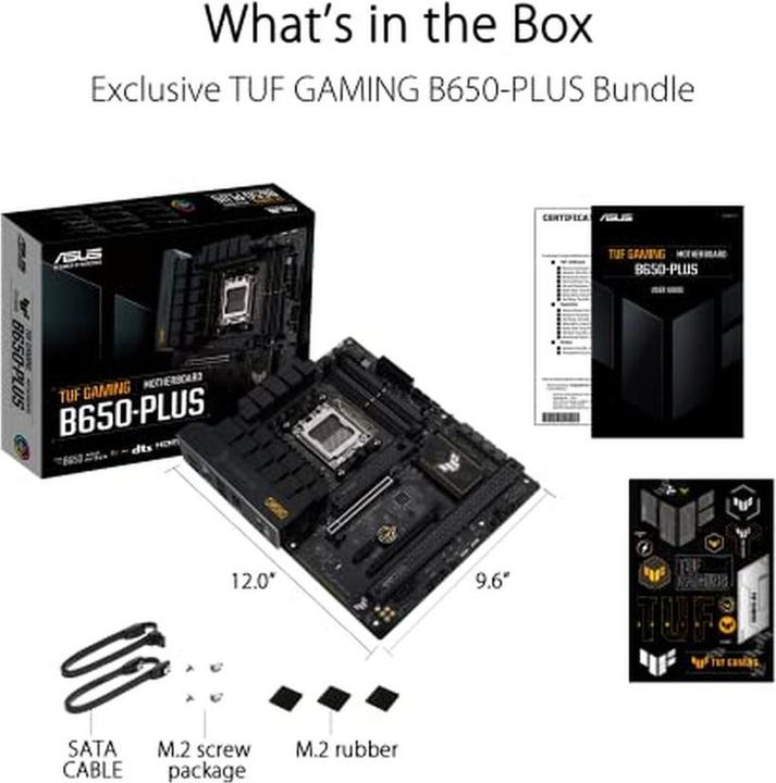Actual product image ASUS TUF GAMING B650-PLUS (AM5, AMD B650, ATX)