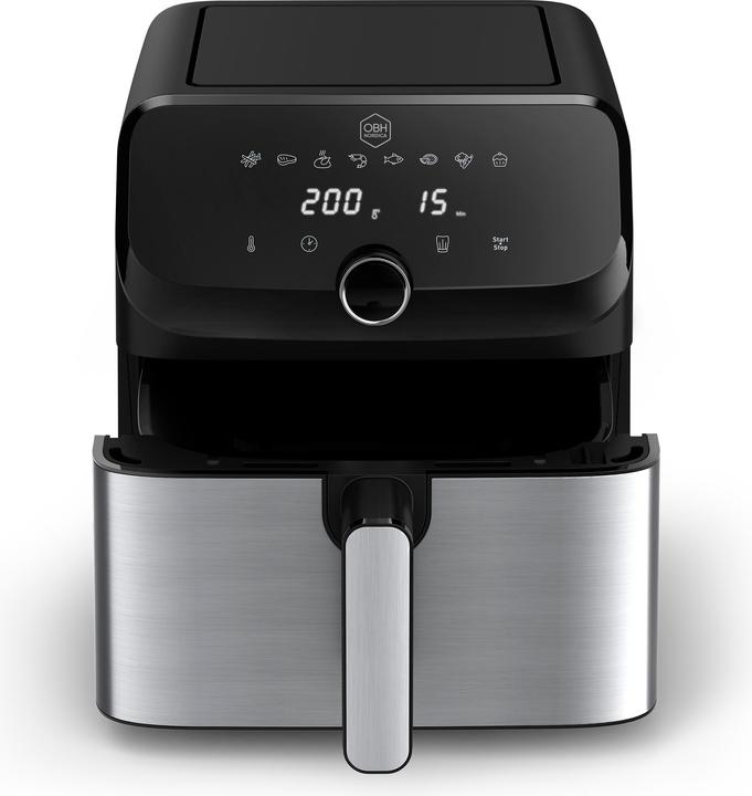 Produktbild OBH Nordica Easy Fry Mega Luftfritteuse 7,5 L, Edelstahl