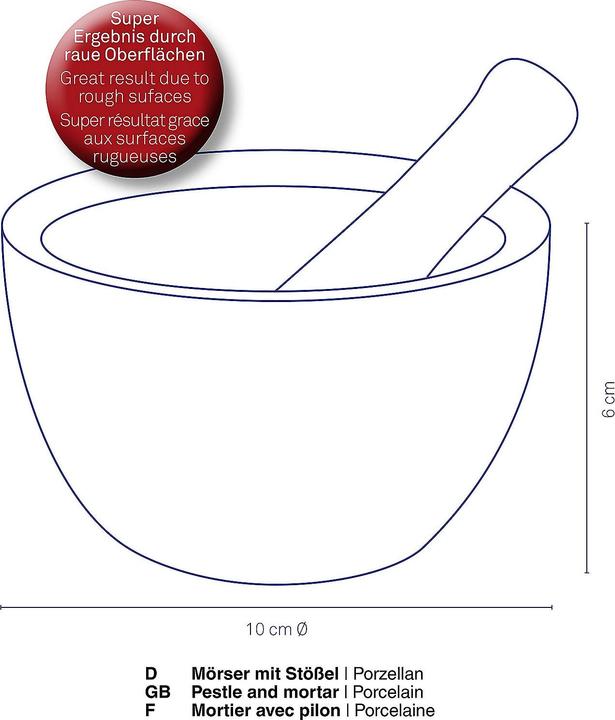 Actual product image Kela Mortar with peslte Paco