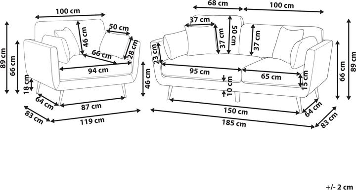 Actual product image Beliani Bolga (3-seater)
