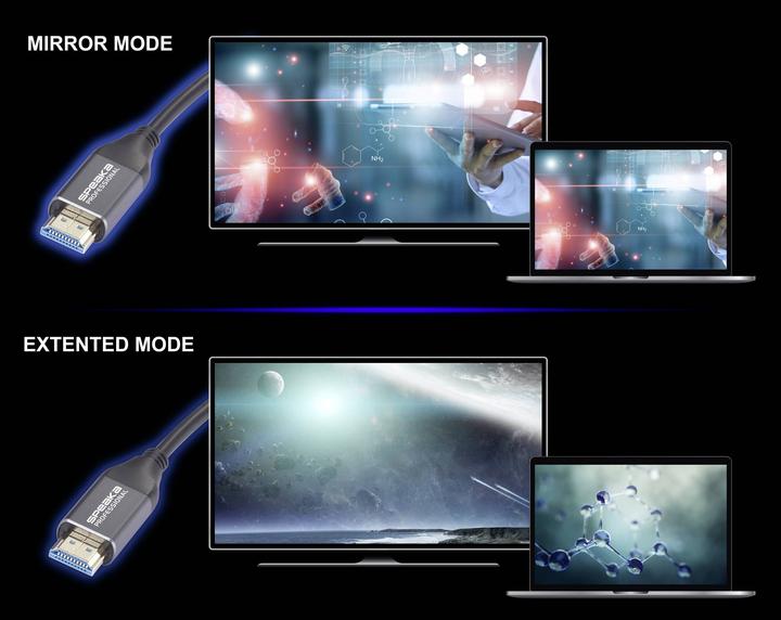 Immagine prodotto SpeaKa Professional HDMI / Glasfaser Anschlusskabel HDMI-A Stecker, HDMI-A Steck (30 m)