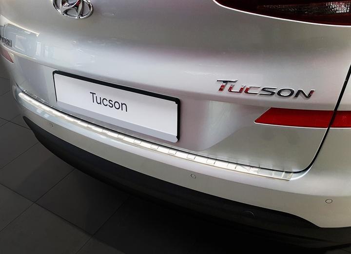 Image du produit Avisa Protection du seuil de chargement en acier inoxydable pour Hyundai Tucson de 7/2018 à 2020 (Arrière)