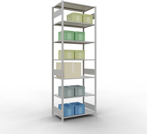 Actual product image Schulte Lagertechnik MULTIplus85 boltless basic shelving system with length ledgers