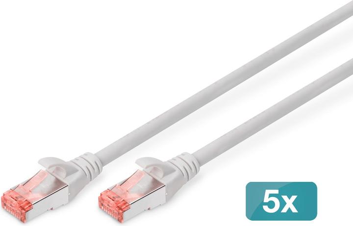 Produktbild Digitus Patchkabel CAT6, S-FTP, 7 m, Kabel, 5 Vnt (DK-1644-070-5) (S/FTP, CAT6, 7 m)