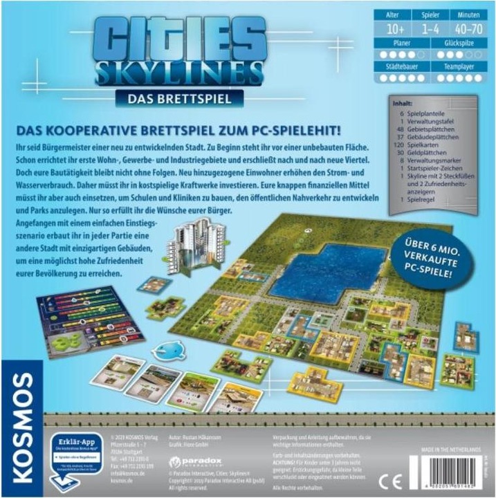 Actual product image Kosmos Cities Skylines (German)