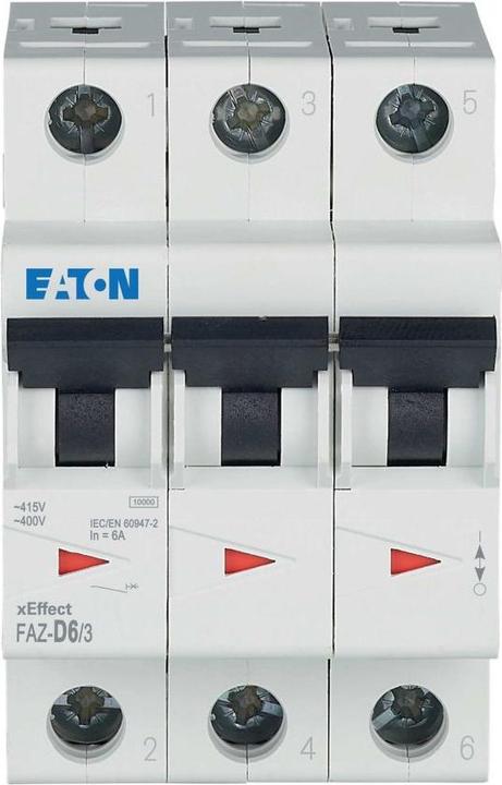 Immagine prodotto Eaton Interruttore automatico, curva D, 6A, 3 poli