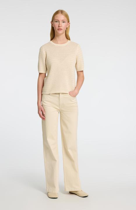 Produktbild Selected Femme Slfvinna Ss Structure Knit O-Neck Noos (XS)