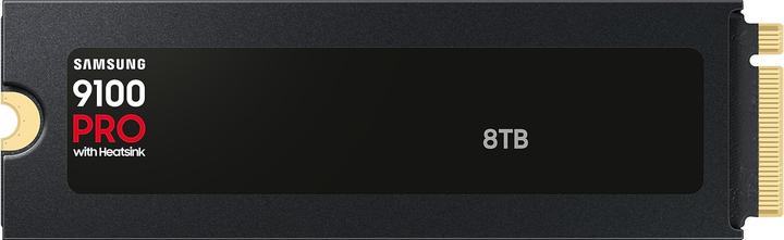 Actual product image Samsung 8TB 9100 PRO with Heatsink M.2 NVMe SSD (8000 GB, M.2 2280)