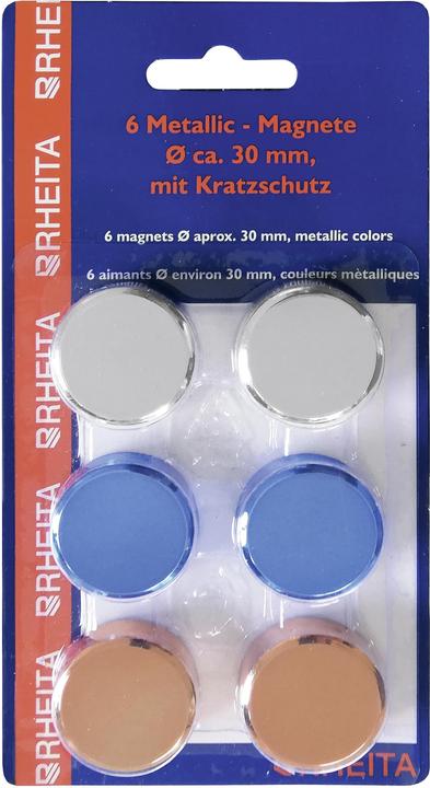 Produktbild Rheita Magnet 'Metallic' 6er Pack (6x)
