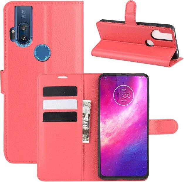 Produktbild MU Classic Litchi Leder Bookcover Series (Motorola One Hyper)