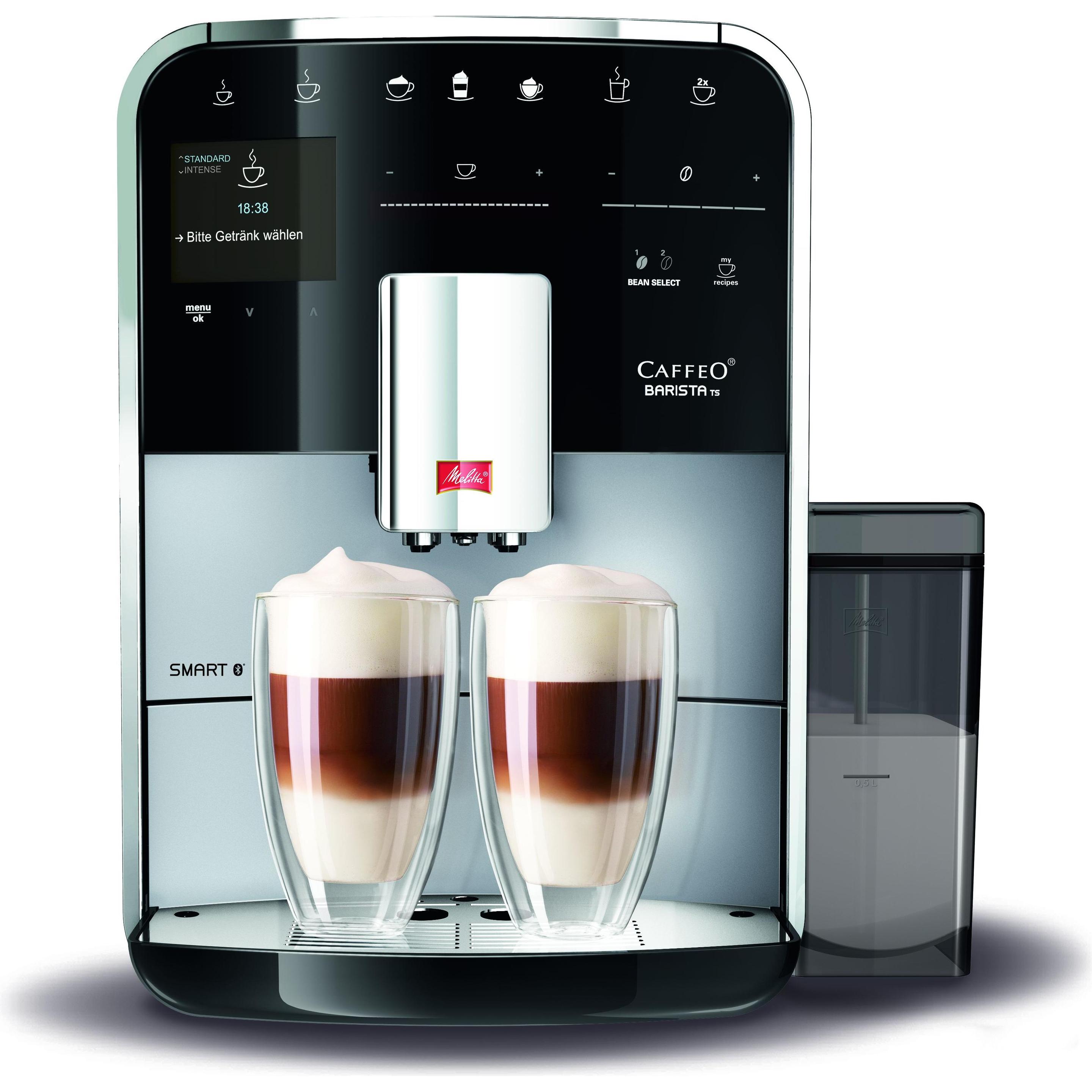 Melitta Barista TS Smart, Kaffeevollautomat, Schwarz, Silber