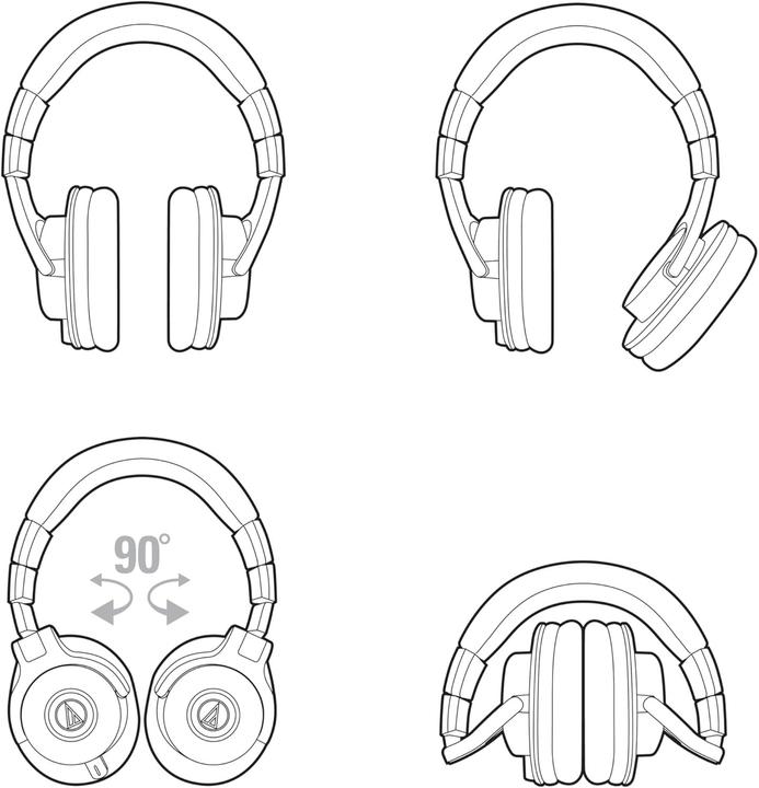 Produktbild Audio-Technica ATH-M40x (Keine Geräuschunterdrückung, Kabelgebunden)