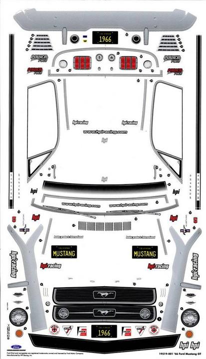 Immagine prodotto HPI Corpo 1966 Ford Mustang Gt (200mm)