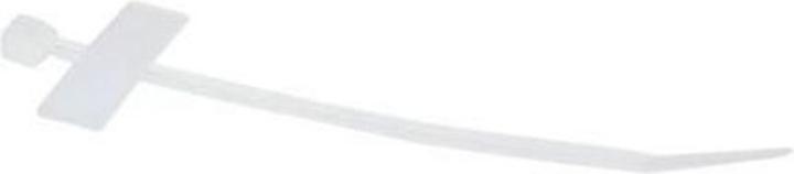 Produktbild ACT Cable ties for cable marker, length 100 mm, width 2.5 mm. Length: 100 mm Cable tie trans label 100mm (Kunststoffkabelbinder, 100 mm, 100 Stk.)