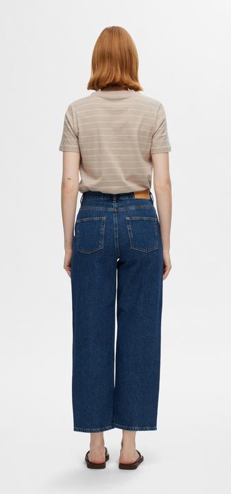 Image du produit Selected Femme T-shirt en coton rayé (XXL)