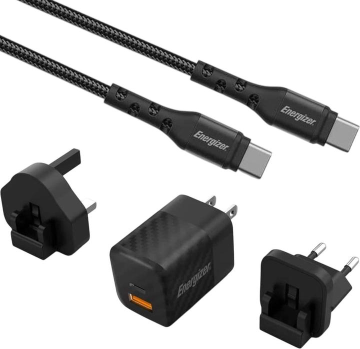 Energizer Power Delivery oplader - 20 W - EU/UK/US, incl. USB-C kabel (20 W)