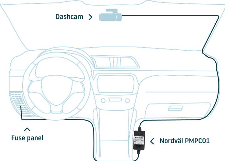Produktbild Nordval Nordväl PMPC01 Parkmodus Anschlusskabelsatz für DC101, DC102 - DC103