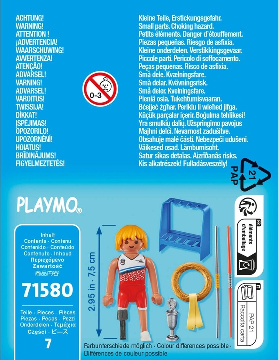 Immagine prodotto Playmobil 71580 Playm. Lanciatore di giavellotto 71580 (71580, Playmobil Special Plus)