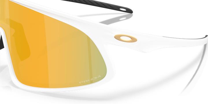 Actual product image Oakley Rslv (matt white, Prizm 24k)
