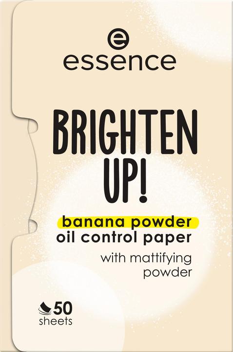 essence BRIGHTEN UP! banana powder oil control paper papier matifiant