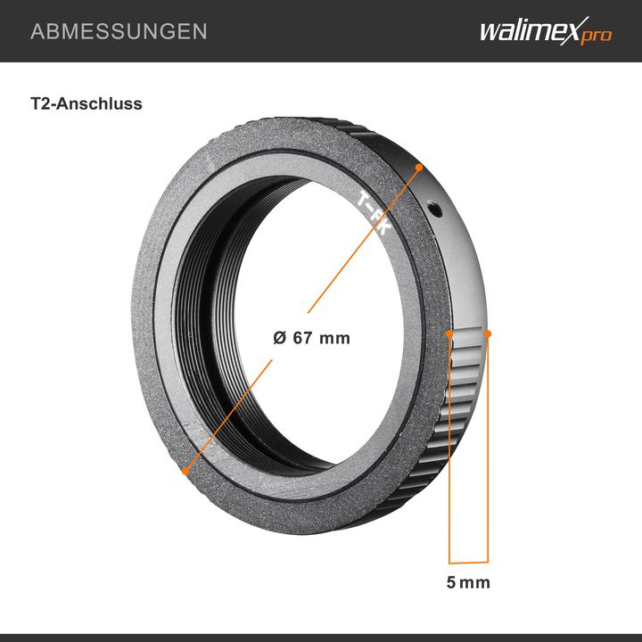 Actual product image Kipon Adapter T2 lens to Pentax K camera